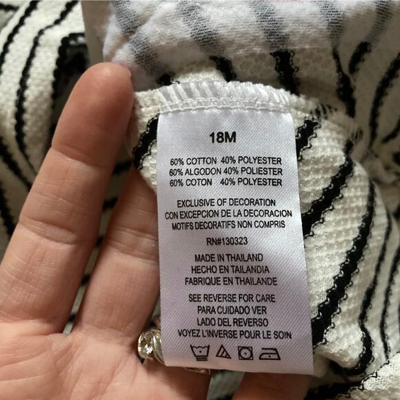 NWT Kids Headquarters Striped Appliqué Dress, Size 18M - Picture 5 of 7